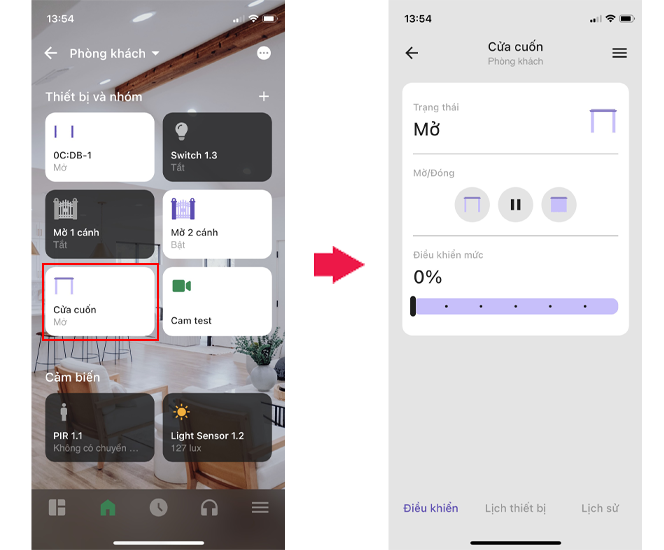 Giao diện điều khiển