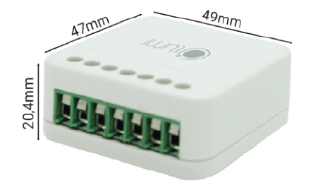 Kích thước của thiết bị Module 5 In 1 - Bluetooth Mesh