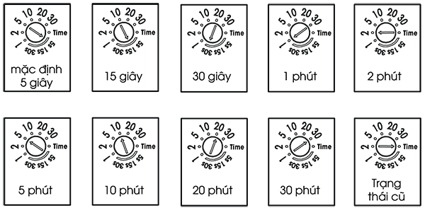 Cài đặt độ trễ của cảm biến